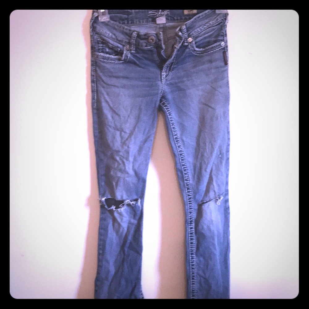 Silver jeans